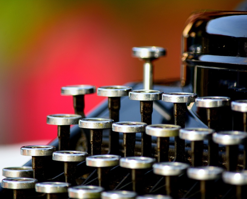 Writers' Week 2022 - close up of an old typewriter