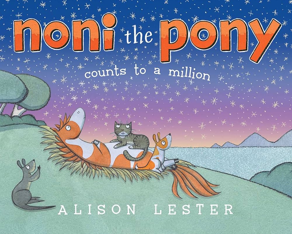 book cover image of noni the pony counts to a million